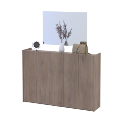 Hallway Doros Kassel with mirror Cremona Cannolo 5 chipboard 159x40x110 (42005505)
